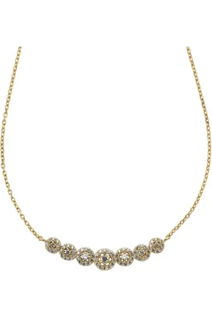 ELLEN K. Collierkettchen 585 Gold Zirkonia weiß