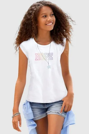Kidsworld T-Shirt Mit Print: HOPE Kurzarm, bequeme Passform, mit Print, Rundhalsausschnitt