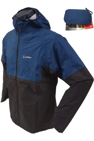 Löffler Regenjacke Windjacke Wanderjacke Men Hooded Jacket CB Wpm Pocket Deep Wasserdicht, Winddicht, Kapuze verstellbar - Verkäufer: Outdoorladen-Berlin
