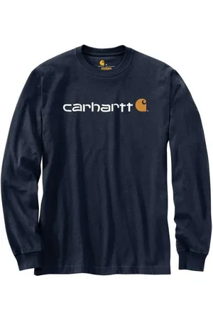 Carhartt Langarmshirt Long-Sleeve Logo marineblau - Verkäufer: POTTHOFF - ONLINE