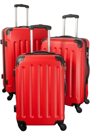 MONOPOL® Trolleyset 3-tlg. - 4 Doppelrollen - anthrazit, silber, blau oder - Verkäufer: Koffer-Experte