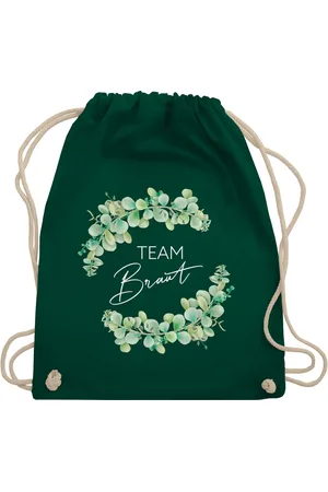 Shirtracer Turnbeutel Team Braut Eukalyptus I Crew Bride, JGA Junggesellenabschied Frauen - Verkäufer: