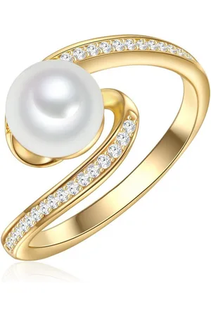 Valero Pearls Silberring gelbgold, aus Sterling Silber - Verkäufer: Juvalia