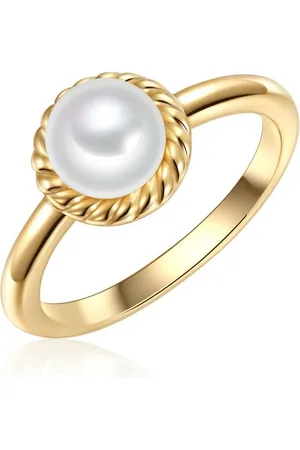 Valero Pearls Silberring gelbgold, aus Sterling Silber - Verkäufer: Juvalia