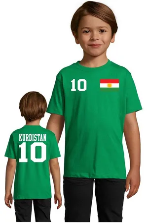 Blondie & Brownie T-Shirt Kinder Kurdistan Fan Sport Trikot Fußball Weltmeister Meister WM - Verkäufer: Hubihu