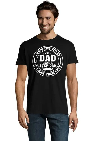 Blondie & Brownie T-Shirt Herren Stap Dad Stiefvater Papa Vater Tag Rundhals - Verkäufer: Hubihu