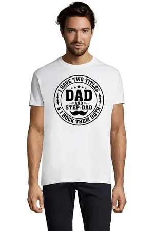 Blondie & Brownie T-Shirt Herren Stap Dad Stiefvater Papa Vater Tag Rundhals - Verkäufer: Hubihu