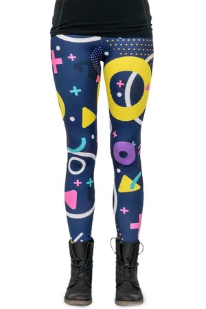 cosey Leggings Neon Line Leggings (Einheitsgröße XS - L) Pop Geometrie - Verkäufer: PhoneNatic