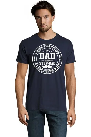 Blondie & Brownie T-Shirt Herren Stap Dad Stiefvater Papa Vater Tag Rundhals - Verkäufer: Hubihu