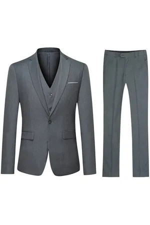 Allthemen Anzug (3 tlg, Sakko & Weste & Hose) Slim Fit für Hochzeit - Verkäufer: