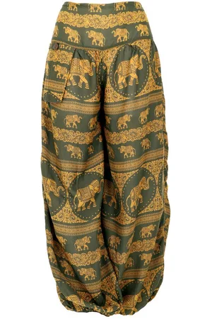 GURU-SHOP Relaxhose Luftige Pluderhose mit Elefantendruck,.. Ethno Style, alternative Bekleidung - Verkäufer: