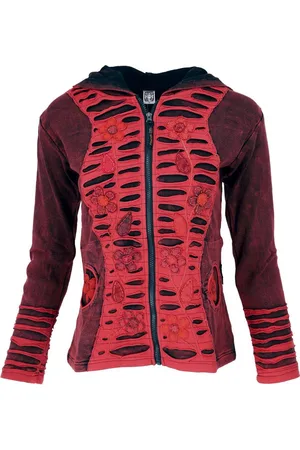 GURU-SHOP Langjacke Goa Stonewash Jacke, Boho Patchwork.. alternative Bekleidung - Verkäufer: