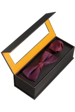 Carlo Monti Fliege - Set SILVESTRO Fliege + Schleife mit Ziertuch in Geschenkbox - Verkäufer: Schneider Fashion Store