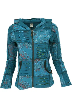 GURU-SHOP Langjacke Goa Patchwork Jacke, Boho Kapuzenjacke, Ethno.. alternative Bekleidung - Verkäufer: