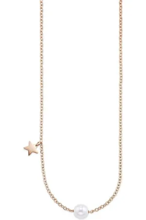 Bruno Banani Y-Kette Schmuck Geschenk Halskette Y-Kette Perle+Stern, mit Perle (synth)