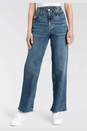 Herrlicher Gerade Jeans Baggy Straight Recycled Denim mit High-Waist-Bund