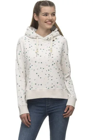 Ragwear Kapuzensweatshirt Damen Rufle Birds, White - Verkäufer: MK Creativ & Fashion