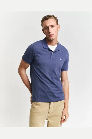 GANT Poloshirt REG SHIELD SS PIQUE POLO mit Logo und Flachstrickkragen 100% Baumwolle Pique