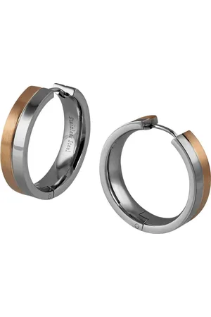 Amello Paar Creolen Ohrringe Edelstahl Creolen 25mm (Creolen), Damen Creolen Edelstahl, vergoldet Roségold 333 , rosegold - Verkäufer: Fit4Style Silberschmuck - IMPPAC