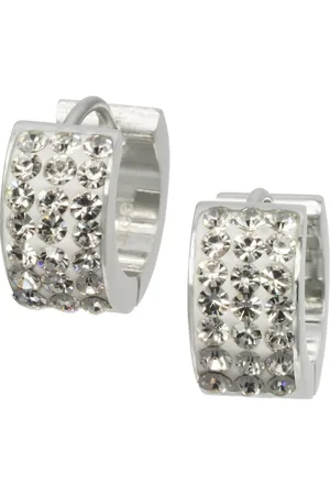 Amello Paar Creolen Ohrringe Edelstahl Creolen weiß (Creolen), Damen Creolen aus Edelstahl (Stainless Steel), , weiß - Verkäufer: Fit4Style Silberschmuck - IMPPAC