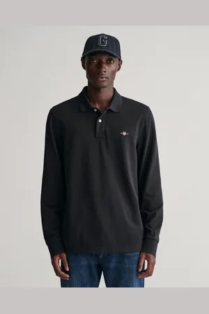 GANT Poloshirt REG SHIELD LS PIQUE RUGGER mit Logotickerei auf der Brust