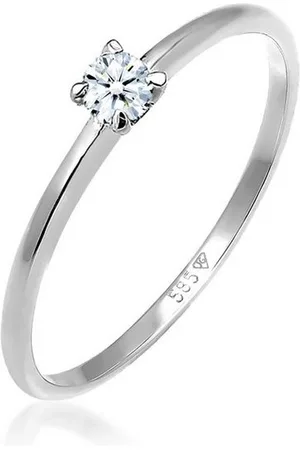 Elli DIAMONDS Verlobungsring Diamant Weiß Brillantschliff (0.06 ct) 585 Weißgold - Verkäufer: JULIE & GRACE GmbH