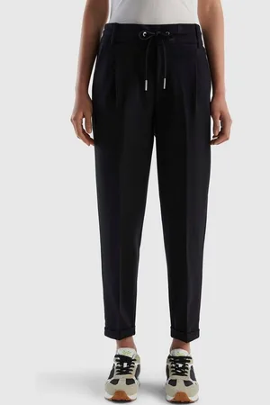 Benetton Jogger Pants mit Kordelzug und Gürtelschlaufen