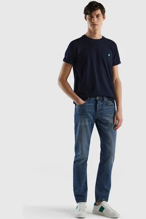Benetton T-Shirt mit Label-Badge