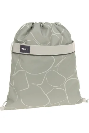 LÄSSIG Turnbeutel Bold, curve sage, aus recyceltem Material
