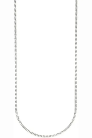 Bruno Banani Panzerkette Schmuck Geschenk Silber 925 Halsschmuck Halskette 1,5 mm breit, Made in Germany