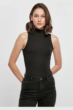 Build Your Brand Body ärmelloser Damen Neckholder Body mit feinem Rollkragen (2-tlg) Gr. XS bis 3XL - Verkäufer: witoru
