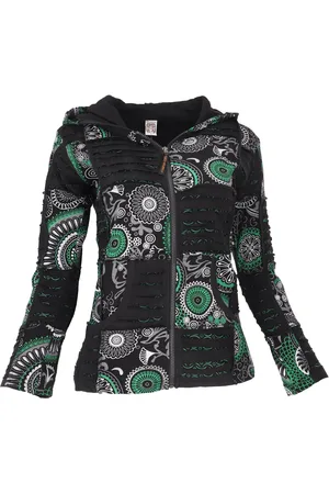 GURU-SHOP Langjacke Goa Patchwork Jacke, Boho Kapuzenjacke, Ethno.. alternative Bekleidung - Verkäufer: