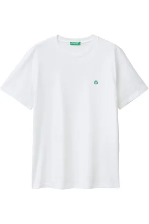 Benetton T-Shirt mit Label-Badge