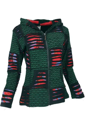 GURU-SHOP Langjacke Goa Patchwork Jacke, Boho Kapuzenjacke, Ethno.. alternative Bekleidung - Verkäufer: