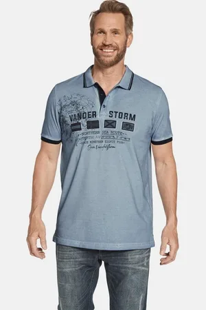 Jan Vanderstorm Poloshirt ANTHONIS mit seitlichen Schlitzen - Verkäufer: VANDERSTORM VENTURES