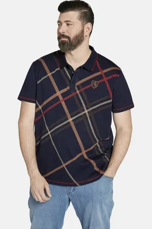 Charles Colby Poloshirt EARL PETER mit Makro-Print Karo - Verkäufer: VANDERSTORM VENTURES