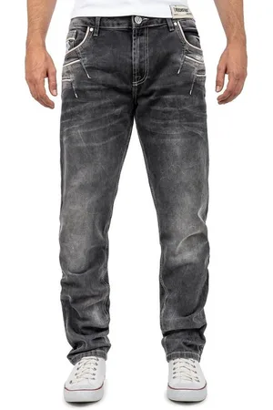 Cipo & Baxx Regular-fit-Jeans Casual Hose BA-CD719 (1-tlg) mit Lässiger Stonewashed Waschung - Verkäufer: bans24