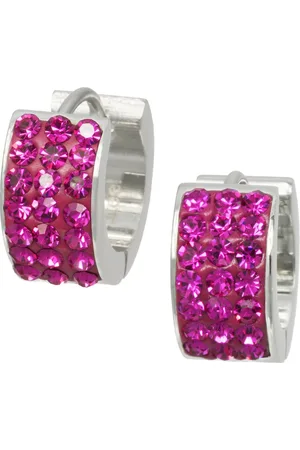 Amello Paar Creolen Ohrringe Edelstahl Creolen pink (Creolen), Damen Creolen aus Edelstahl (Stainless Steel), , pink - Verkäufer: Fit4Style Silberschmuck - IMPPAC