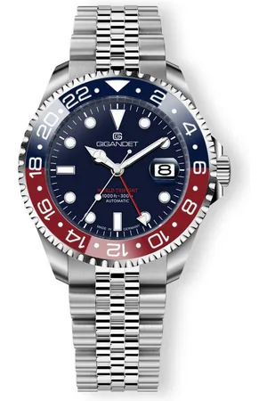 Gigandet Automatikuhr Made in Germany, Saphirglas, WORLD TRIP GMT - G1000-009M-C, GMT, Keramik, verschraubtes Band - Verkäufer: