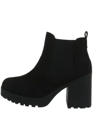 Ital-Design Damen Party & Clubwear High-Heel-Stiefelette (77232032) Blockabsatz High-Heel Stiefeletten in - Verkäufer: