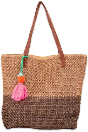 styleBREAKER Henkeltasche Korbflecht Henkeltasche - Basttasche 2-Farbig (1-tlg) - Verkäufer: