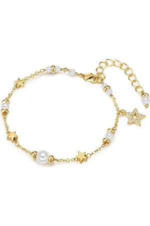 Lulu & Jane Perlenarmband Stern gelbgold, Metall-Legierung - Verkäufer: Juvalia