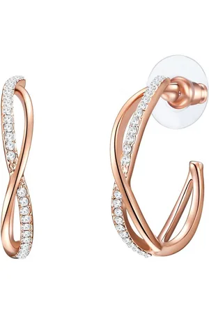 Lulu & Jane Paar Creolen roségold, Metall-Legierung - Verkäufer: Juvalia