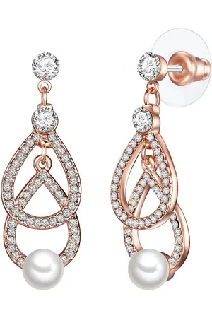 Lulu & Jane Perlenohrringe roségold, Metall-Legierung - Verkäufer: Juvalia