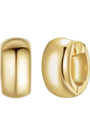 Lulu & Jane Paar Creolen gelbgold, Metall-Legierung - Verkäufer: Juvalia