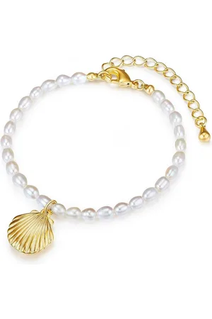 Lulu & Jane Perlenarmband Muschel gelbgold, Metall-Legierung - Verkäufer: Juvalia