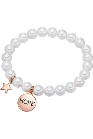 Lulu & Jane Perlenarmband Hope roségold, Messing - Verkäufer: Juvalia