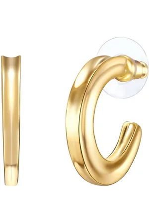 Lulu & Jane Paar Creolen gelbgold, Metall-Legierung - Verkäufer: Juvalia