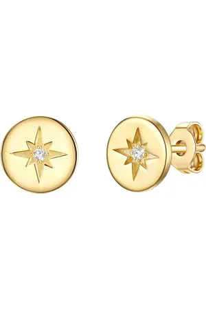 Lulu & Jane Paar Ohrstecker silber/gelbgold, Sterling Silber - Verkäufer: Juvalia