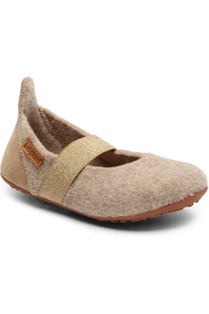 Bisgaard Ballet wool Hausschuh Ballerina, Schlupfschuh mit praktischem Gummizug
